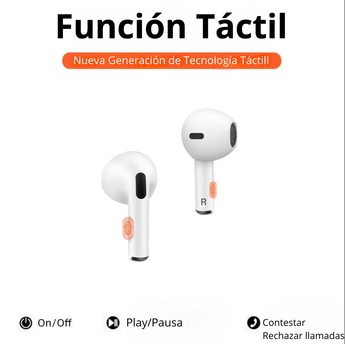 Audífonos Inalámbricos Bluetooth Pro 6 TWS Hi-Fi – Sonido Estéreo y Cancelación de Ruido Compatible Android y IOS(Apple)