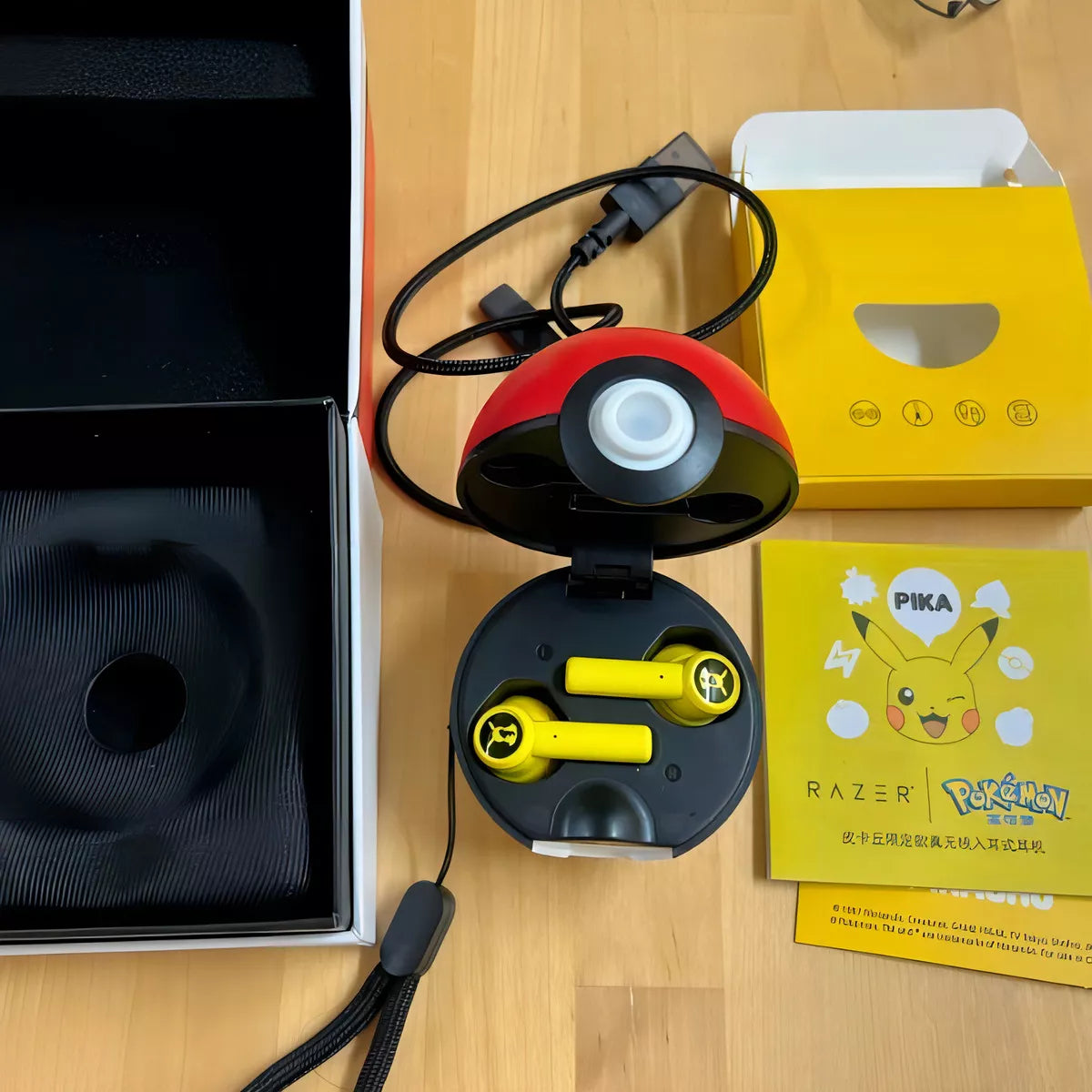 Audífonos Inalámbricos Pikachu Razer Edición Limitada - Sonido Hi-Fi y Diseño Pokébola Pokémon