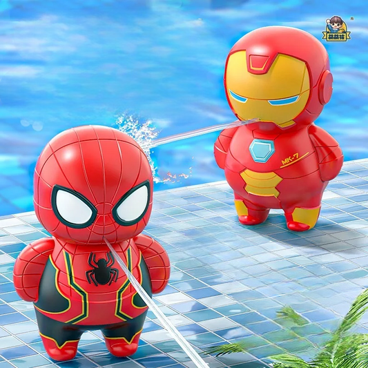 Pistola de Agua Marvel - Spiderman, Iron Man o Capitán América