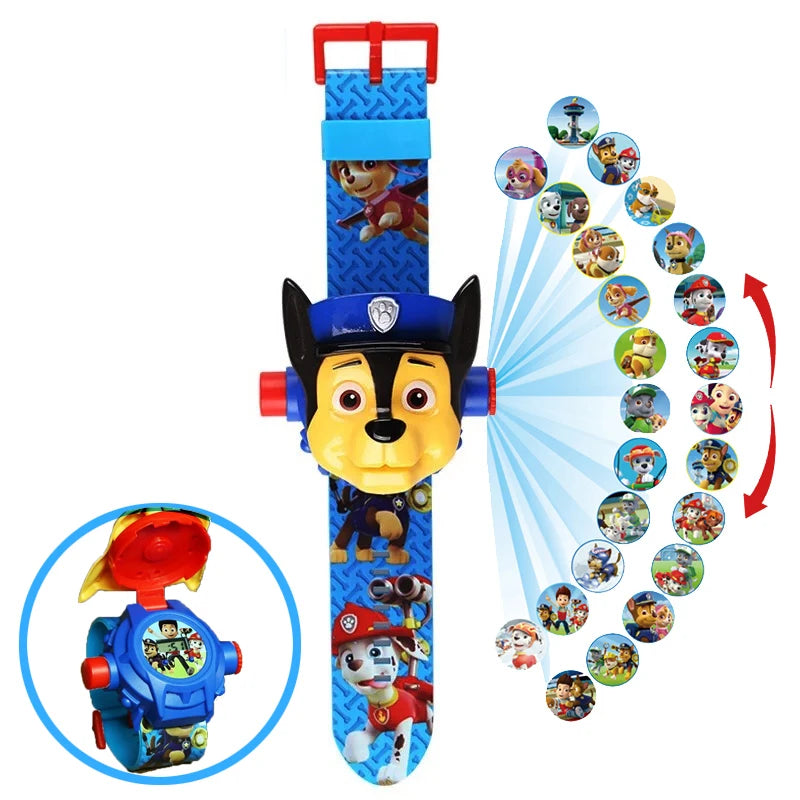 Reloj Paw Patrol 3D Proyecta Imágenes