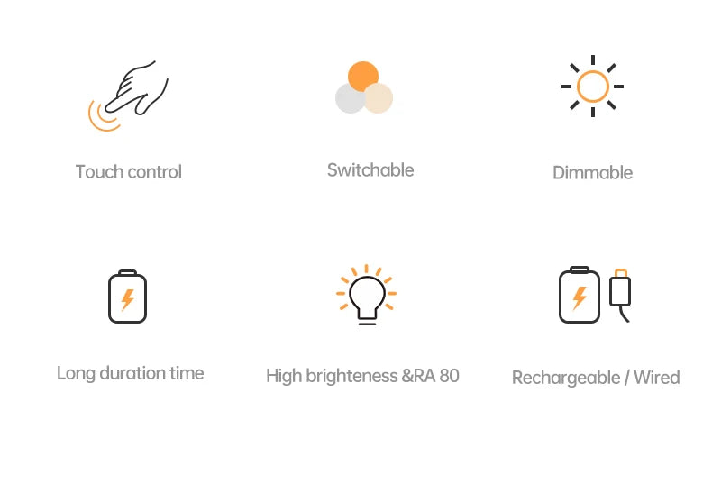 Lampara LED de Noche Bebé Recargable