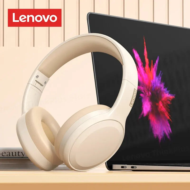 Audífonos Inalámbricos Lenovo TH30 Bluetooth 5.3 Plegables con Micrófono | Audífonos Gaming y Deportivos con Batería de 250mAh