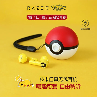 Audífonos Inalámbricos Pikachu Razer Edición Limitada - Sonido Hi-Fi y Diseño Pokébola Pokémon