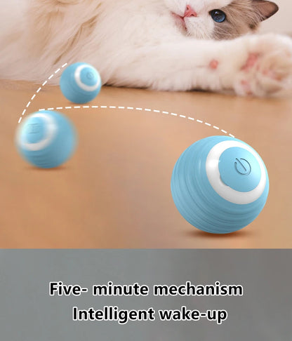 Pelota Inteligente para Gatos y Perros - Juguete Automático Interactivo, Silencioso y Resistente, Ideal para Mascotas Activas