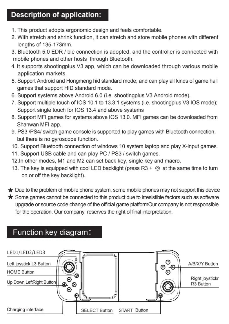 Control Para Celular Gamepad Andorid/ios Bluetooth