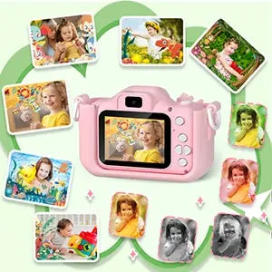 Cámara Digital para Niños - Fotos y Videos HD 1080P con Juegos Educativos y Filtros