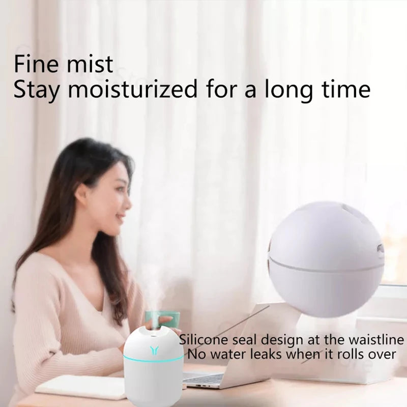 Mini Humidificador y Difusor Silencioso para Aromaterapia en el Hogar