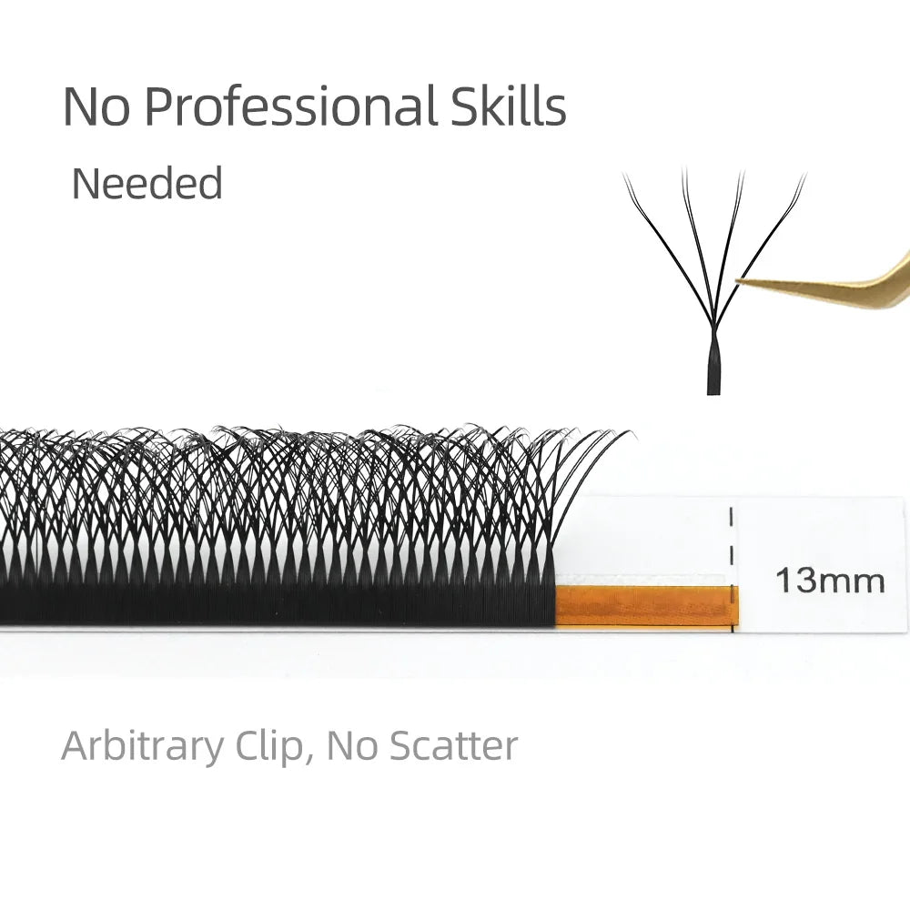 Pestañas Extensiones de Fibra Tecnológica 4D W