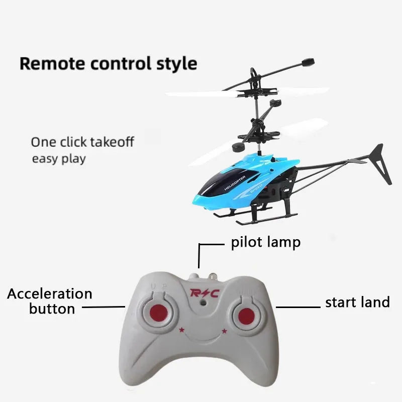 Mini Dron RC Helicóptero Recargable con Control Remoto - Resistente, Fácil de Usar y Seguro para Niños y Principiantes