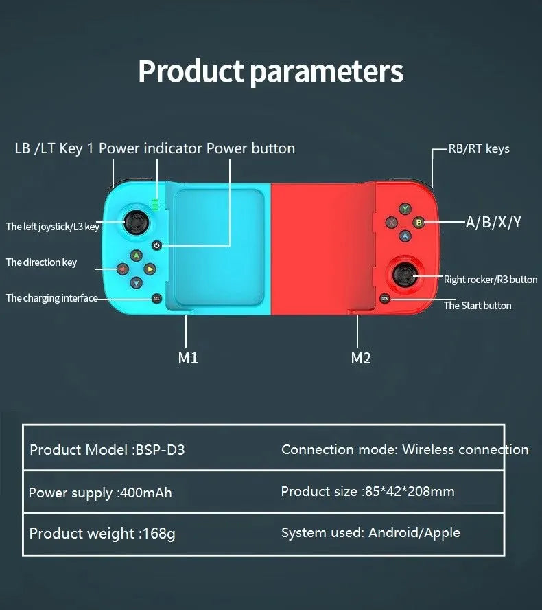 Control Para Celular Gamepad Andorid/ios Bluetooth