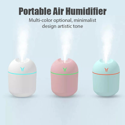 Mini Humidificador y Difusor Silencioso para Aromaterapia en el Hogar