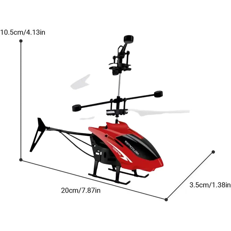 Mini Dron RC Helicóptero Recargable con Control Remoto - Resistente, Fácil de Usar y Seguro para Niños y Principiantes