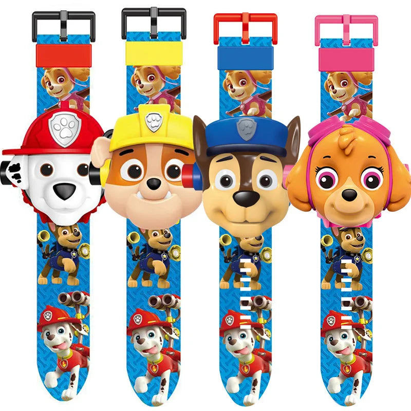 Reloj Paw Patrol 3D Proyecta Imágenes