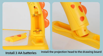 Tablero de Dibujo con Proyector para Niños - Juguete Educativo Creativo | Incluye 24 Proyecciones y Accesorio