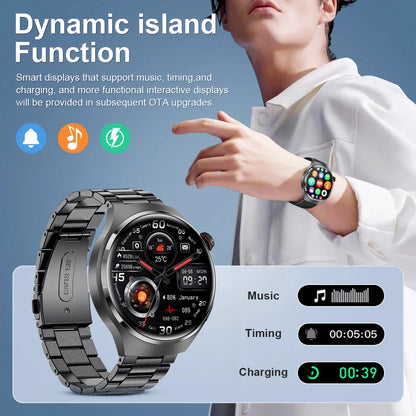 Smartwatch GPS para Hombre Huawei Watch 4 Pro - Pantalla HD 360*360, Llamadas Bluetooth, Monitor de Frecuencia Cardíaca, IP68, Medición de Azúcar en Sangre