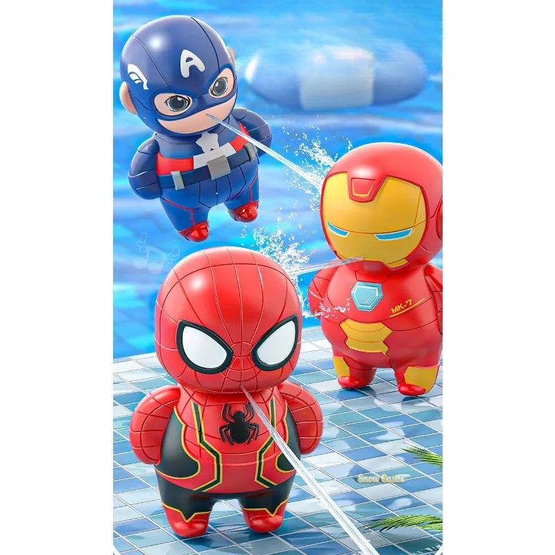 Pistola de Agua Marvel - Spiderman, Iron Man o Capitán América