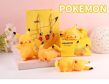 Lámpara Nocturna Pikachu Pokémon LED - Juguete Luminoso para Niños y Regalo de Cumpleaños